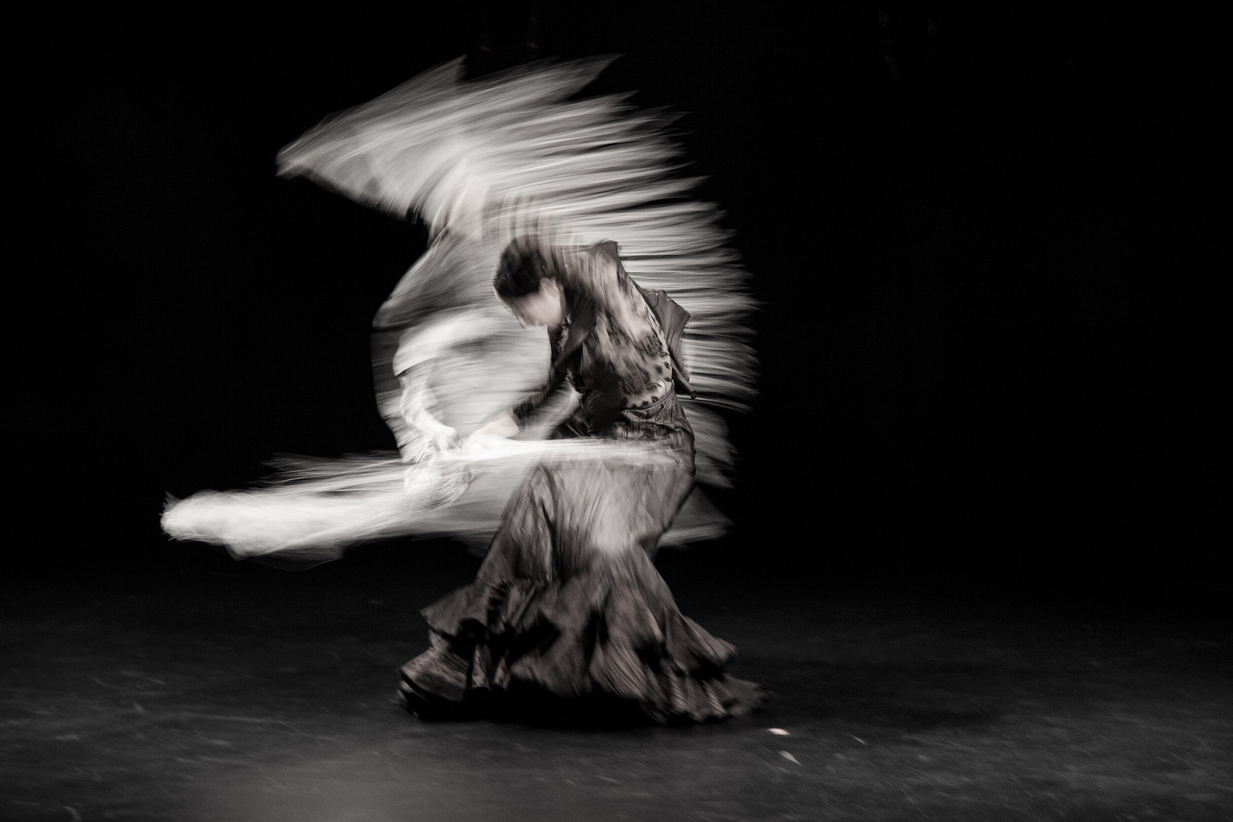Ana Morales en plana actuació  «Más que baile» el passat dia 22 d'octubre al Ciutat Flamenco al teatre SAT!