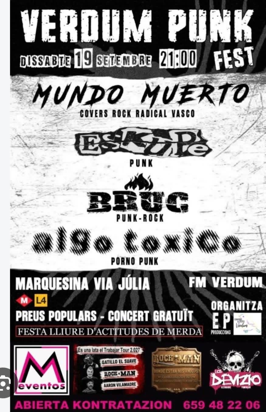 Cartell oficial del Verum PunkFest 2026